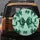 Emerald Green Satin Bows Ribbons Pastel Mint Fabric Weave - Luxury Home Decor Gift Spare Tire Cover - 5