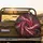 Crimson White Black Swirling Flow Marbled Textures - Travel Essentials Spare Tire Cover - 2