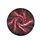 Crimson White Black Swirling Flow Marbled Textures - Travel Essentials Spare Tire Cover - 4