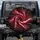 Crimson White Black Swirling Flow Marbled Textures - Travel Essentials Spare Tire Cover - 1