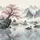 Sakura Lake Pavilion Mountains Pine Trees Waterfalls - Nature Lover Travel Gift Spare Tire Cover - 6