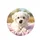 White Maltese Puppy Pink Blanket - Home Decor Gift for Dog Lovers Spare Tire Cover - 4