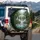 Multi-tiered Tropical Waterfall Rainforest Jungle Misty Peaks - Outdoor Decor Gift Spare Tire Cover - 3