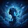 Woman Profile Blue Butterflies Cosmic Night Sky - Fantasy Lover Gift Spare Tire Cover - 6