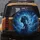 Woman Profile Blue Butterflies Cosmic Night Sky - Fantasy Lover Gift Spare Tire Cover - 5