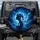 Woman Profile Blue Butterflies Cosmic Night Sky - Fantasy Lover Gift Spare Tire Cover - 1