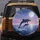Dolphins Leaping Moon Ocean Stars - Wildlife Lover Gift Spare Tire Cover - 5