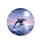 Dolphins Leaping Moon Ocean Stars - Wildlife Lover Gift Spare Tire Cover - 4