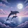 Dolphins Leaping Moon Ocean Stars - Wildlife Lover Gift Spare Tire Cover - 6