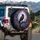 Black Raven Full Moon Cherry Blossoms - Gothic Decor Gift for Raven Lover Spare Tire Cover - 3
