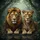 Male Lion Female Lioness Tropical Jungle Foliage - Wildlife Lover Gift Spare Tire Cover - 6