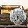 Snow Leopard Electric Blue Eyes White Grey Fur Cold Mountain Habitat - Wildlife Lover Gift Spare Tire Cover - 2
