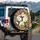 Hummingbird Flower Mosaic Stained Glass - Garden Lover Home Decor Gift Spare Tire Cover - 3