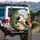 Toco Toucans Tropical Hibiscus Flowers - Wildlife Lover Gift for Bird Lover Spare Tire Cover - 3