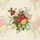 Red Yellow Floral Botanical Blossoms Vines Parchment - Home Decor Gift Spare Tire Cover - 6