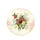Red Yellow Floral Botanical Blossoms Vines Parchment - Home Decor Gift Spare Tire Cover - 4