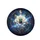White Flower Emerald Gemstone Celestial Moon - Cosmic Decor Gift Spare Tire Cover - 4