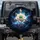 White Flower Emerald Gemstone Celestial Moon - Cosmic Decor Gift Spare Tire Cover - 1