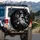 Delicate White Cherry Blossom Branches, Blooms & Leaves - Home Decor Gift for Nature Lover Spare Tire Cover - 3