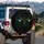 Shadowy Colossal Creature Emerald Glowing Eyes - Creature Lover Gift Spare Tire Cover - 3
