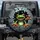 Green Tree Frog Orange Eyes Dynamic Fractured Wall - Wildlife Lover Gift Spare Tire Cover - 1