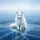 Majestic Arctic Fox White Fur Reflective Frozen Ice Lake Snow Flurries - Wildlife Lover Gift Spare Tire Cover - 6