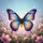 Magnificent Iridescent Butterfly Pink Blossoms - Outdoor Vehicle Decor for Butterfly Lover Spare Tire Cover - 6