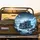 Long-Nose Semi-Truck Icy Landscape Crescent Moon - Vehicle Decor Gift Spare Tire Cover - 2