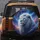 White Lion Cosmic Nebula Sky - Fantasy Wildlife Art Gift Spare Tire Cover - 5