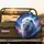 White Lion Cosmic Nebula Sky - Fantasy Wildlife Art Gift Spare Tire Cover - 2