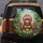 Orangutan Peace Sign Tropical Jungle Flowers - Wildlife Home Decor Gift Spare Tire Cover - 5