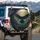 Black Crow Flight Wings Spread - Storm Clouds Sky Wildlife Lover Gift Spare Tire Cover - 3