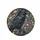 Majestic Raven Art Nouveau Botanical Swirling Vines Blossoms - Wildlife Lover Gift Spare Tire Cover - 4