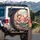 Smiling Spectacled Cartoon Pigs Leopard Scarf - Travel Essentials Gift Spare Tire Cover - 3