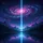 Radiant Cosmic Light Beam Lake Mountains Galaxy - Home Decor Gift Spare Tire Cover - 6