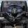 Male Lion Dark Mane Golden Eyes Jagged Rock Savanna Stormy Twilight - Wildlife Lover Gift Spare Tire Cover - 1