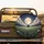 Glowing Full Moon Starry Night White Wildflowers - Home Decor Gift Spare Tire Cover - 2
