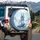 White Lion Luminous Eye Crystal Shards Ice Snowflakes Winter Landscape - Winter Decor Gift Spare Tire Cover - 3
