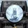 White Lion Luminous Eye Crystal Shards Ice Snowflakes Winter Landscape - Winter Decor Gift Spare Tire Cover - 1