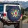 Tropical Flowers Lush Leaves Botanical Field - Outdoor Decor Gift for Flower Lover Spare Tire Cover - 3