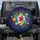 Tropical Flowers Lush Leaves Botanical Field - Outdoor Decor Gift for Flower Lover Spare Tire Cover - 1