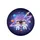 Cartoon Astronauts Purple Planet Cosmic Scene - Space Lover Gift Spare Tire Cover - 4
