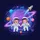 Cartoon Astronauts Purple Planet Cosmic Scene - Space Lover Gift Spare Tire Cover - 6