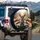 Chihuahua Group Control Panel Cityscape Lounge Scene - Travel Essentials Dog Lover Gift Spare Tire Cover - 3