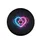 Luminous Paw Print Heart Swirls Electric Blue Magenta Light - Dog Cat Lover Gift Spare Tire Cover - 4