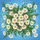 White Daisy Cluster Green Leaves Sky Blue - Home Decor Gift for Garden Lover Spare Tire Cover - 6