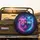 Curious Lion Cub Stoic Wolf Neon Cosmic Nebula - Wildlife Lover Home Decor Gift Spare Tire Cover - 2