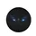 Luminous Electric Blue Cat Eyes Dark Shadow Patterns - Abyssal Black Car Accessory Gift Spare Tire Cover - 4