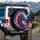 Celestial Dragon Head Cosmic Nebula - Home Decor Gift for Dragon Lover Spare Tire Cover - 3