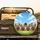 Five Fluffy Yorkshire Terriers Wildflowers Sky - Dog Lover Gift Spare Tire Cover - 2